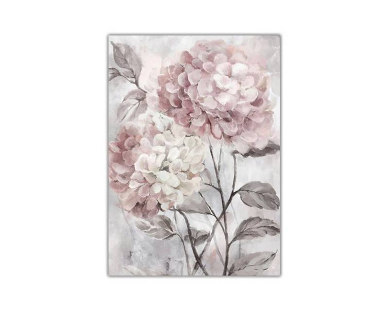 TPFLiving Kunstdruck (OHNE RAHMEN) Poster - Leinwand - Wandbild, Rosa Blumen - 3 Motive in 17 Größen zur Auswahl - (Auch in DIN A4, DIN A3 und DIN A2 - Günstiges 3-er Set), Farben: Rosa, Weiß - Größe: 20x25cm von TPFLiving