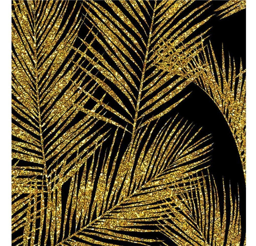 TPFLiving Kunstdruck OHNE RAHMEN, Motiv M (Abstrakte Gold Luxus Poster Leinwand - Wandbild / Bild ohne Rahmen), Verschiedene Motive und Größen zur Auswahl - Wanddeko Wohnzimmer von TPFLiving