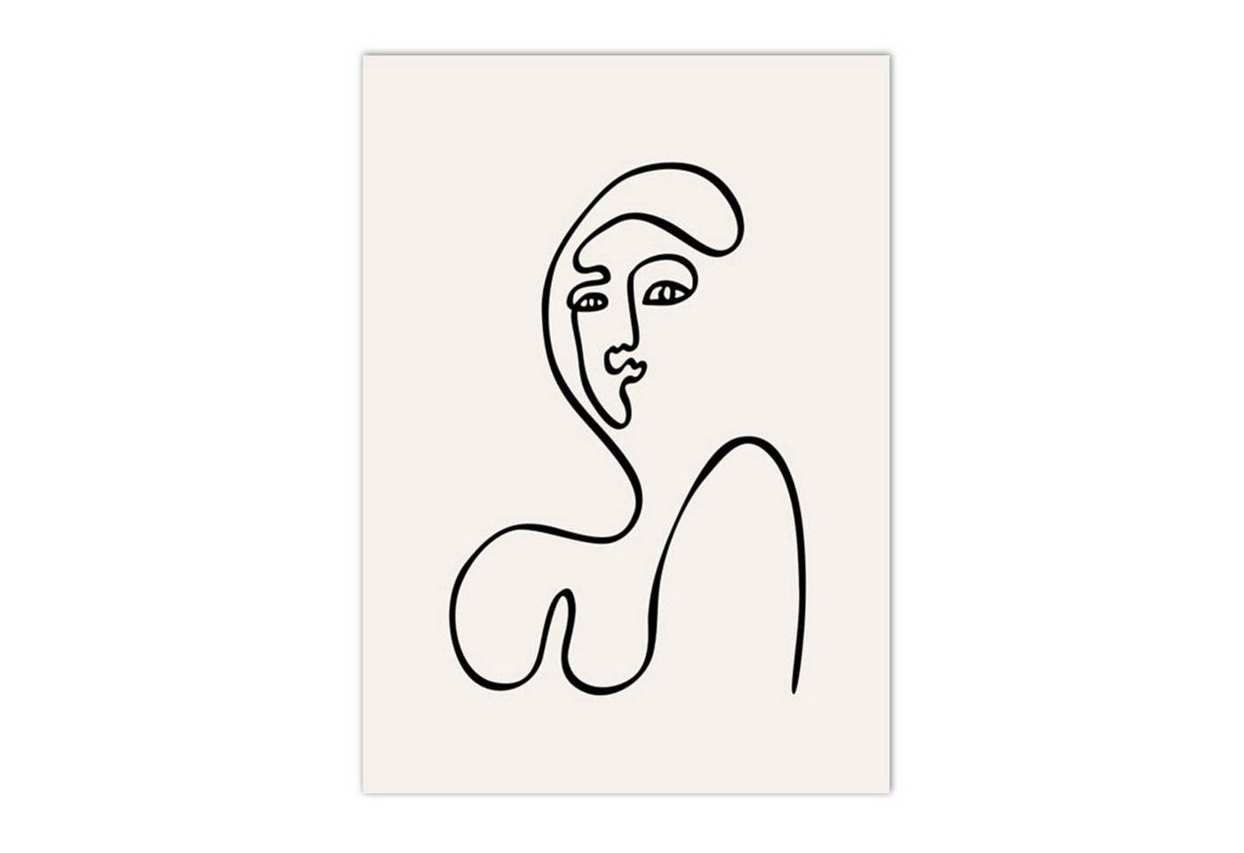 TPFLiving Kunstdruck OHNE RAHMEN, Nordic Art - Sukkulenten, Pflanzen, Kakteen, Löwenzahl, Blätter - (Leinwandbild XXL), Farben: Farben: Grün, weiß - Größe: 20x25cm von TPFLiving