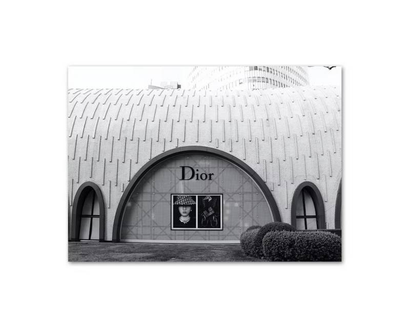TPFLiving Kunstdruck (OHNE RAHMEN) Poster - Leinwand - Wandbild, Schwarz Weiß Luxus Waren Shop Auto Blume Nordic Poster Leinwand (Leinwandbild XXL), Farben: Weiß, Schwarz, Grau, Braun, Orange - Größe: 20x25cm von TPFLiving