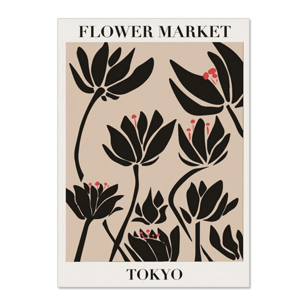 TPFLiving Poster Leinwand / Blumen, Florale Motive, Blumenmarkt - / Verschiedene Größen - OHNE Rahmen - Modell TX2259A - 30x40cm von TPFLiving