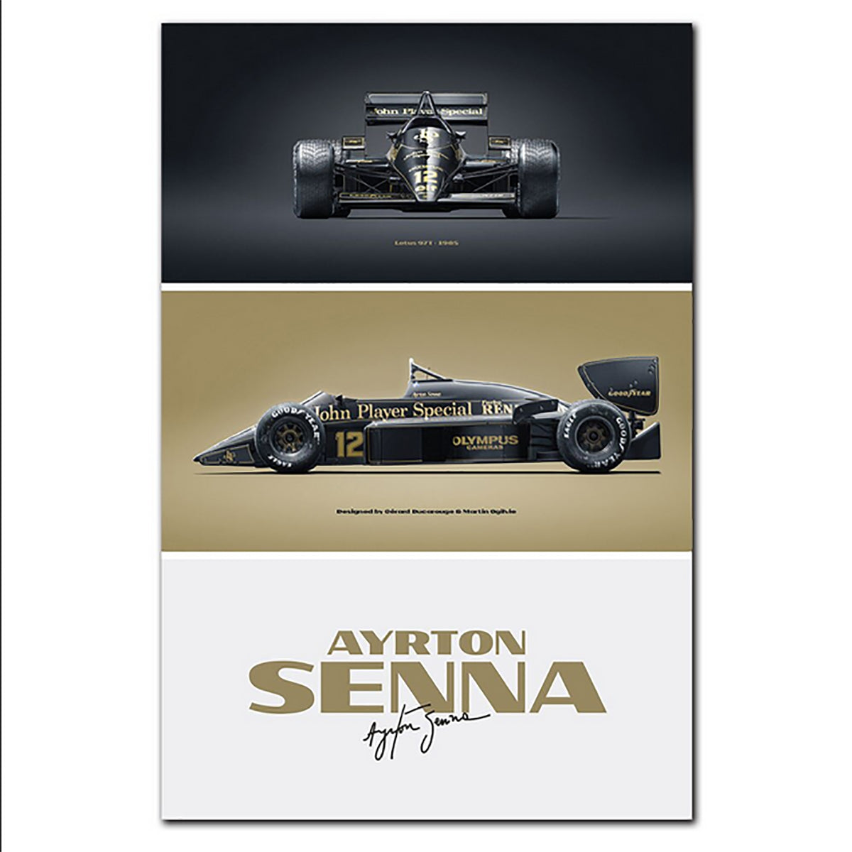 TPFLiving Poster Leinwand / Formel 1 2022 - Pilot - Rennfahrer - Ayrton Senna Impressionen / Verschiedene Größen - OHNE Rahmen - Modell SY741 - 60x90cm von TPFLiving