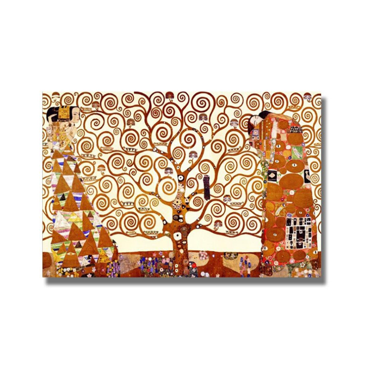 TPFLiving Poster Leinwand / Gustav Klimt - Der Baum des Lebens 2 - / Motiv in verschiedenen Größen - OHNE Rahmen - Modell JB1154 - 60x80cm von TPFLiving