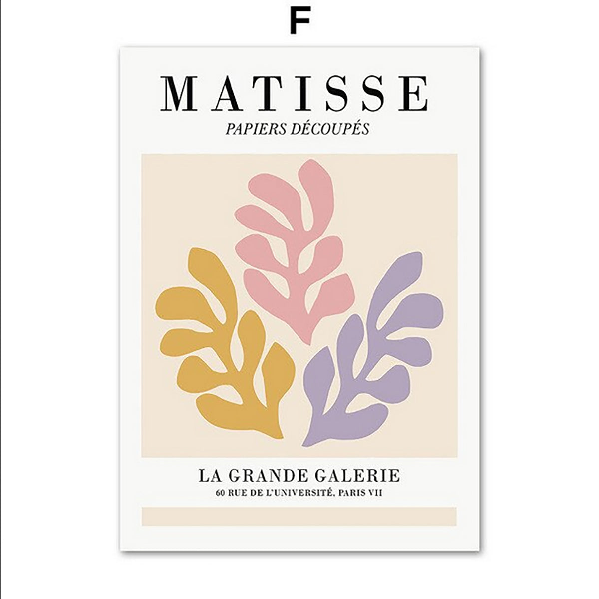 TPFLiving Poster Leinwand / Henri Matisse - Korallen, Blätter, Bäume, Menschen - / Verschiedene Größen - OHNE Rahmen - Modell 6 - 15x20cm von TPFLiving