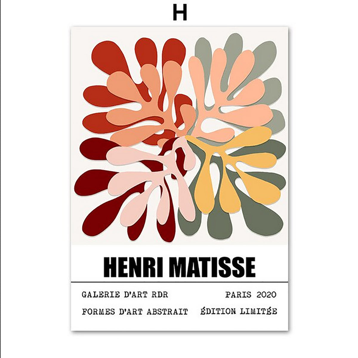 TPFLiving Poster Leinwand / Henri Matisse - Korallen, Blätter, Bäume, Menschen - / Verschiedene Größen - OHNE Rahmen - Modell 8 - 15x20cm von TPFLiving