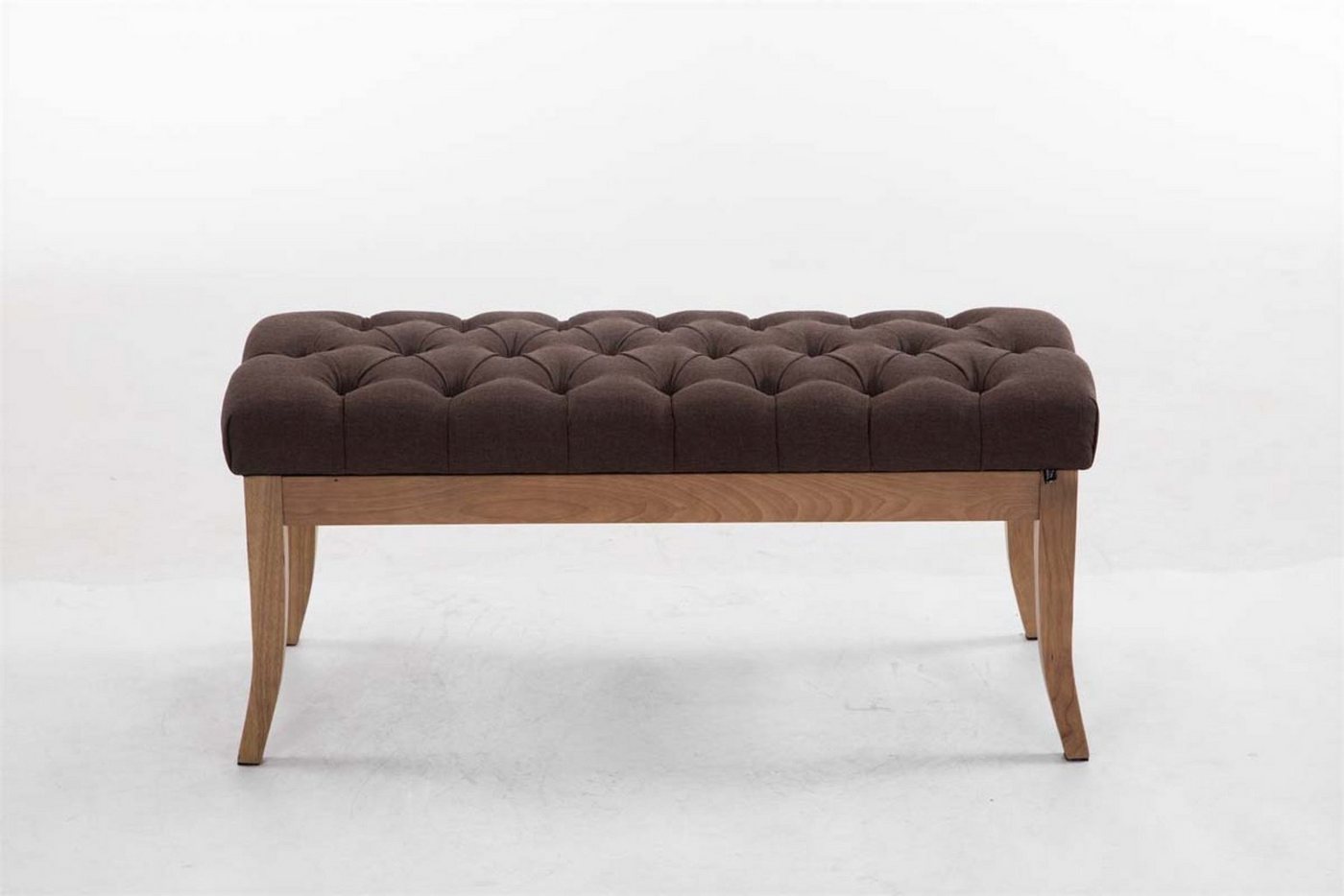 TPFLiving Sitzbank Romeo 100 cm - Polsterbank im Chesterfield Design (Kunstleder Sitzbank mit stabilem Holzgestell, 1-St), Maße (HxBxT): 46 x 100 x 38 cm - Gewicht: 11 kg von TPFLiving