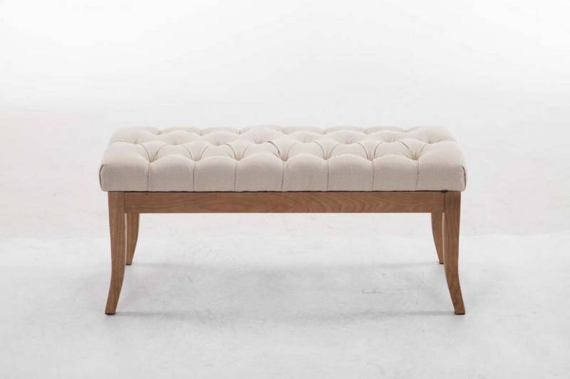 TPFLiving Sitzbank Romeo 100 cm - Polsterbank im Chesterfield Design (Kunstleder Sitzbank mit stabilem Holzgestell, 1-St), Maße (HxBxT): 46 x 100 x 38 cm - Gewicht: 11 kg von TPFLiving