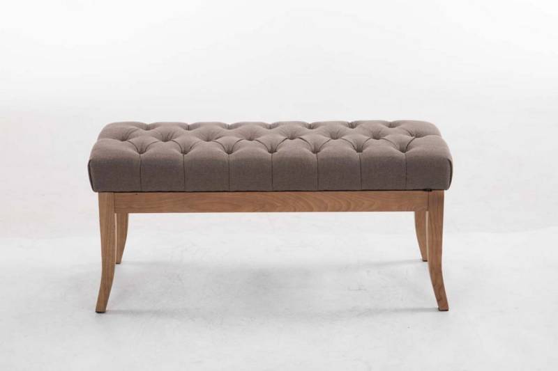 TPFLiving Sitzbank Romeo 100 cm - Polsterbank im Chesterfield Design (Kunstleder Sitzbank mit stabilem Holzgestell, 1-St), Maße (HxBxT): 46 x 100 x 38 cm - Gewicht: 11 kg von TPFLiving