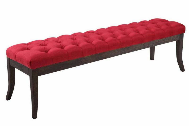 TPFLiving Sitzbank Romeo 150 cm - Polsterbank im Chesterfield Design (Kunstleder Sitzbank mit stabilem Holzgestell, 1-St), Maße (HxBxT): 46 x 150 x 38 cm - Gewicht: 22 kg von TPFLiving