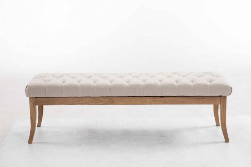 TPFLiving Sitzbank Romeo 150 cm - Polsterbank im Chesterfield Design (Kunstleder Sitzbank mit stabilem Holzgestell, 1-St), Maße (HxBxT): 46 x 150 x 38 cm - Gewicht: 22 kg von TPFLiving