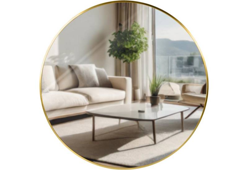 TPFLiving Spiegel Mirava (Großzügiger Spiegel mit starker Raumwirkung, Ideal als Statement-Piece über Sideboards), Erweitert optisch kleine Räume deutlich von TPFLiving