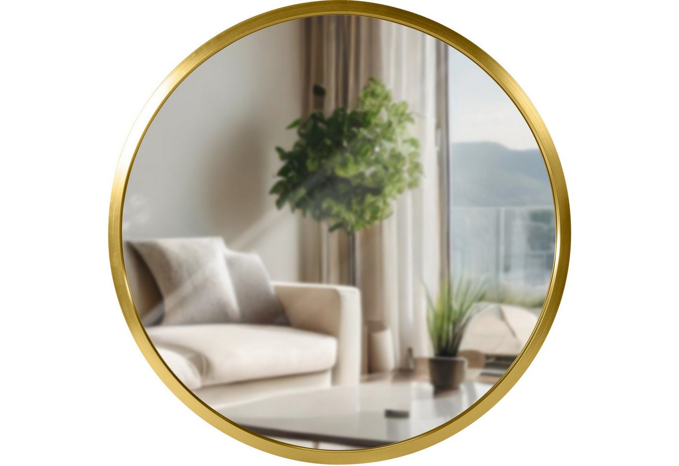 TPFLiving Spiegel Mirava (Ideal für kleine Wandflächen oder Deko-Arrangements, Leicht und kompakt – flexibel einsetzbar), Passt perfekt in schmale Flure oder Gäste-WCs von TPFLiving