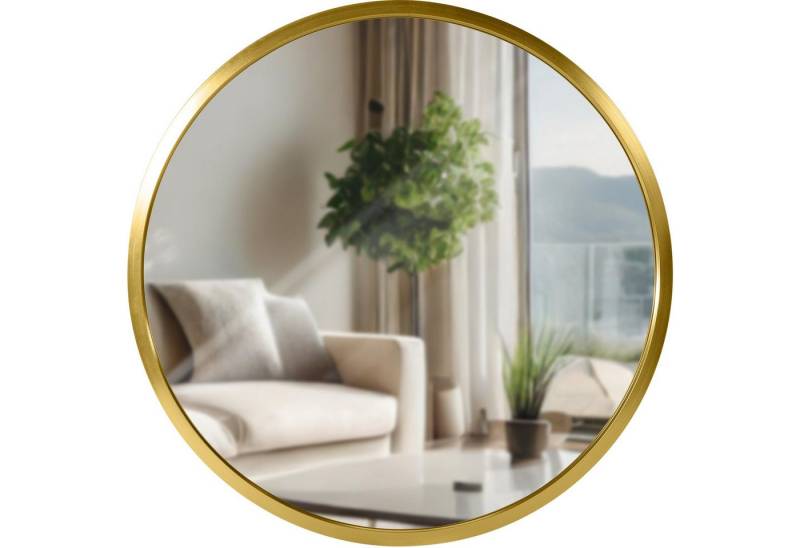 TPFLiving Spiegel Mirava (Ideal für kleine Wandflächen oder Deko-Arrangements, Leicht und kompakt – flexibel einsetzbar), Passt perfekt in schmale Flure oder Gäste-WCs von TPFLiving