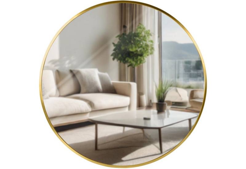 TPFLiving Spiegel Mirava (Viel Spiegelfläche bei schlankem Design, Optimal für über Kommoden oder Waschbecken), Setzt moderne Akzente im Wohnbereich von TPFLiving