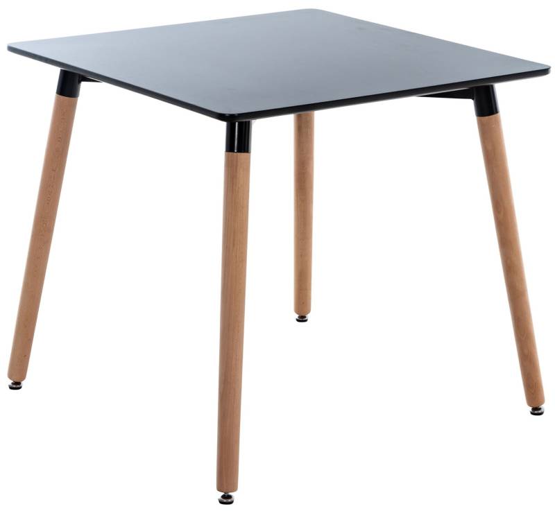 TPFLiving Tisch Vivien 80 Natura - schwarz Stück von TPFLiving