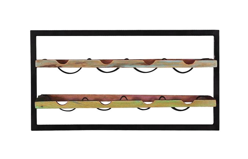 TPFLiving Wandregal Anchorage Altholz mit Gebrauchsspuren, Metall bunt, schwarz TPFLiving Wandregal Anchorage Altholz mit Gebrauchsspuren, Metall bunt, schwarz von TPFLiving