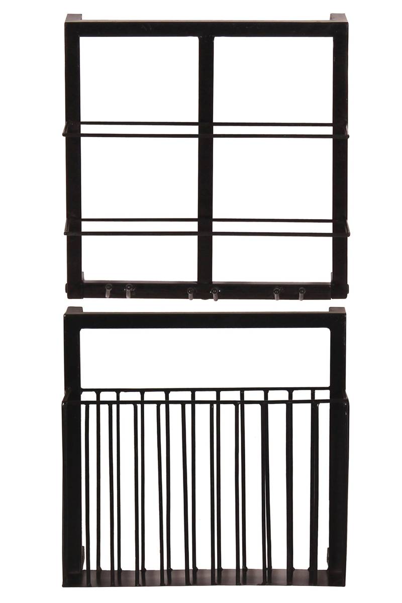 TPFLiving Weinregal-Set, 2-teilig Metall antikschwarz TPFLiving Weinregal-Set, 2-teilig Metall antikschwarz von TPFLiving