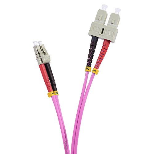 TPFNet 3m LWL Kabel SC/LC OM4 Duplex Multimode 50/125µm 10 Gigabit/s von TPFNet