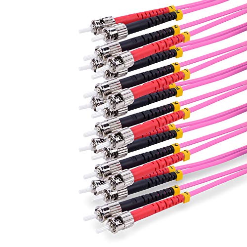 TPFNet 5er Pack 7,5m LWL Multimode Kabel ST/ST OM4 Duplex 50/125µm 10 Gigabits von TPFNet