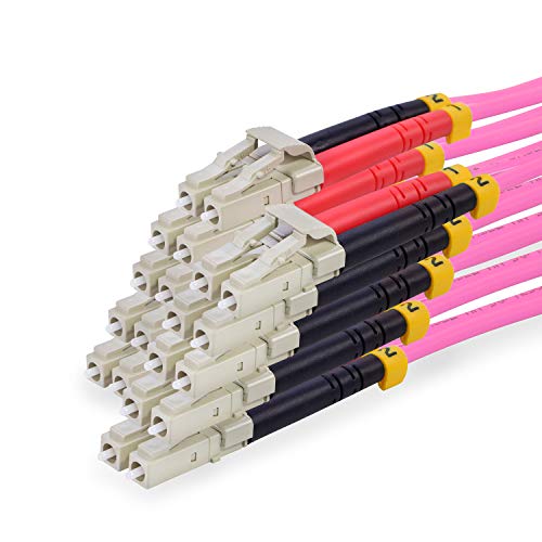 TPFNet 5er Pack 7,5m LWL Netzwerkkabel OM4 Multimode LC/LC Duplex 50/125µm 10Gb von TPFNet