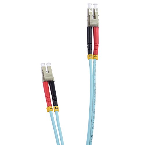 TPFNet Premium 1m LWL Glasfaser Fiber Patchkabel Netzwerkkabel OM3 Multimode LC/LC Duplex 50/125µm 10 Gigabit/s von TPFNet