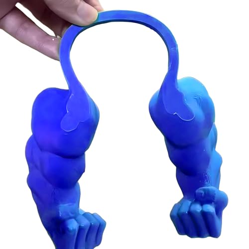 Katze Mit Muskulösen Armen - 3D-Gedrucktes Lustiges Haustierkostüm-Prop Für Katzen Und Kleine Hunde, Riesenhand-Muskel-Arm-Kostüm Für Katzen Zu Halloween Und Geburtstagspartys (blau, Faust) von TPFOON