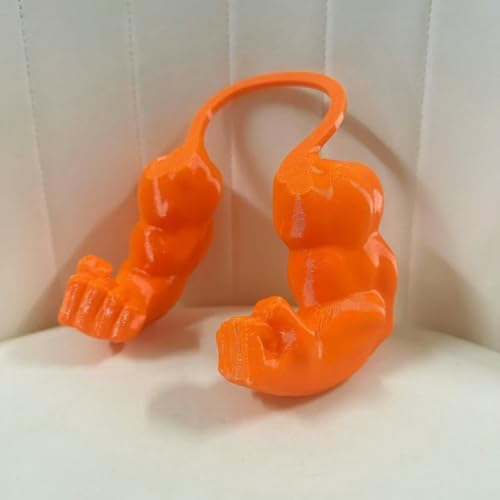 Katze Mit Muskulösen Armen - 3D-Gedrucktes Lustiges Haustierkostüm-Prop Für Katzen Und Kleine Hunde, Riesenhand-Muskel-Arm-Kostüm Für Katzen Zu Halloween Und Geburtstagspartys (orange, Faust) von TPFOON