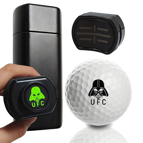Personalisierte Name Golf Ball Stamper | Benutzerdefinierte Golf Ball Briefmarken 2-in-1-Design | Self-Inking Golf Ball Linie Marker Tool | Weihnachten Geburtstag Geschenke von TPFOON
