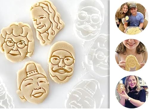 TPFOON Personalisierter Keksausstecher, Custom Portrait Keksform Von Ihrem Foto, Benutzerdefinierte Buchstaben & Symbole & Bilder, 3D Gedruckt Benutzerdefinierte Geschenk Für Cookie, 1 Stück von TPFOON