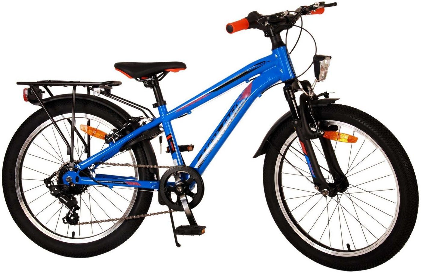 TPFSports Kinderfahrrad Volare Cross 20 Zoll mit Rücktritt und Handbremse, 6 Gang, (Jungsfahrrad - Jungen Kinderrad - 6 Gänge - Sicherheitsgriffe), Kinderfahrrad 20 Zoll - Jugend Fahrrad - Kinder Jugend Fahrrad Blau von TPFSports