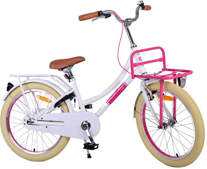 TPFSports Kinderfahrrad Volare Excellent 20 Zoll mit Rücktritt + Handbremse, 1 Gang, (Mädchen Fahrrad - Rutschfeste Sicherheitsgriffe), Kinder Fahrrad 20 Zoll mit Ständer Laufrad Mädchen Kinderrad von TPFSports