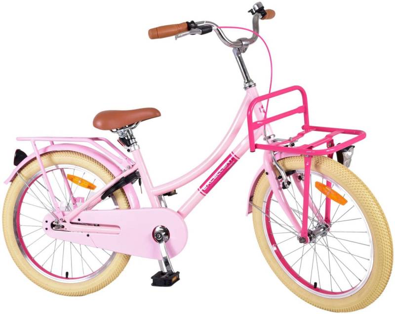 TPFSports Kinderfahrrad Volare Excellent 20 Zoll mit Rücktritt + Handbremse, 1 Gang, (Mädchen Fahrrad - Rutschfeste Sicherheitsgriffe), Kinder Fahrrad 20 Zoll mit Ständer Laufrad Mädchen Kinderrad von TPFSports