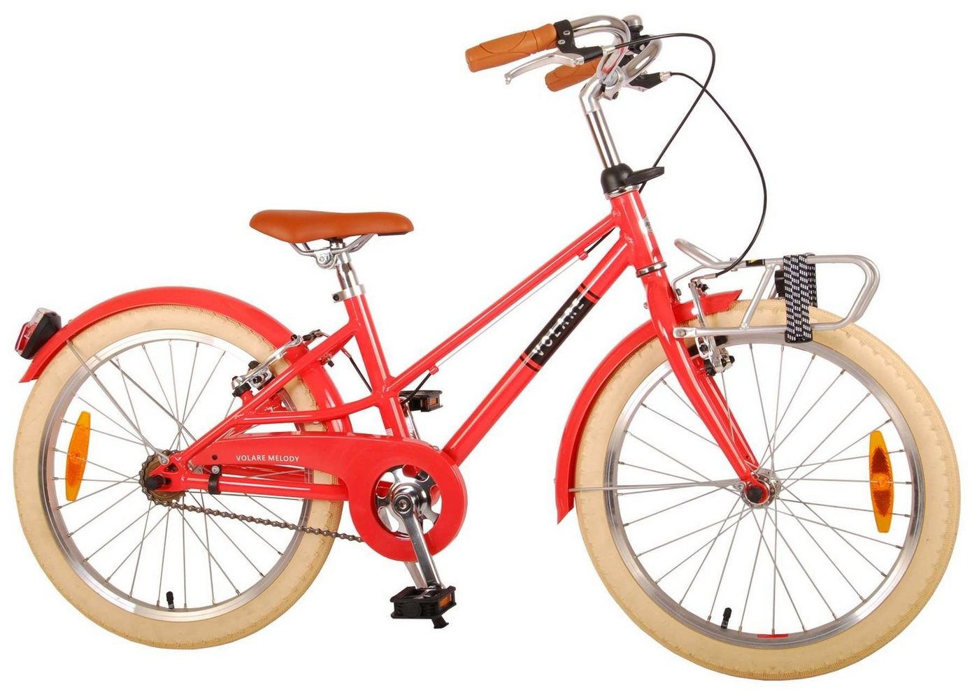 TPFSports Kinderfahrrad Volare Melody 20 Zoll mit 2x Handbremse, 1 Gang, (Mädchen Fahrrad - Rutschfeste Sicherheitsgriffe), Kinder Fahrrad 20 Zoll mit Ständer Laufrad Mädchen Kinderrad von TPFSports