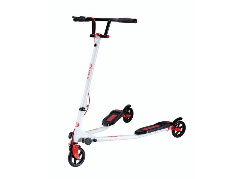TPFSports Stuntscooter Wiggler - Stunt Scooter, Kinderroller, Trickroller, Tretroller, Klapproller - Belastbarkeit 80 kg - selbstdriftend - Farbe: weiß von TPFSports
