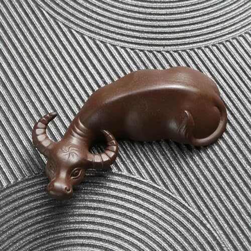 TPIONEER Chinese Yixing Purple Clay Tea Pet Handmade Animal and Plant Model Tea Figurine Ornaments Tea Set Decoration von TPIONEER
