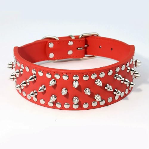TPIONEER Verstellbares Hundehalsband für Mops, Leder, Spikes, Haustierhalsband für mittelgroße Hunde, brauner Bulldog, Coleira para perro, Pitbull, Heimtierbedarf TPIONEER Verstellbares Hundehalsband für Mops, Leder, Spikes, Haustierhalsband für mittelgroße Hunde, brauner Bulldog, Coleira para perro, Pitbull, Heimtierbedarf von TPIONEER