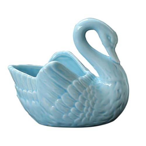 TPIONEER Weiß Rosa Blau Schwan Keramik Ornamente Dekoration Desktop Storage Box Teelicht Kerzenhalter Blumentopf Home Decor Eingerichtet TPIONEER Weiß Rosa Blau Schwan Keramik Ornamente Dekoration Desktop Storage Box Teelicht Kerzenhalter Blumentopf Home Decor Eingerichtet von TPIONEER