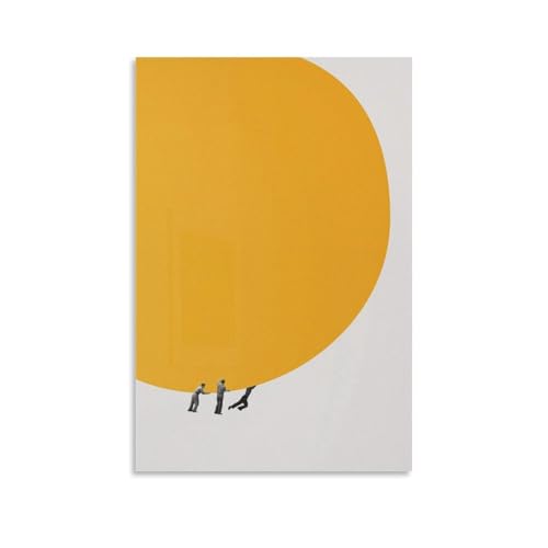 We Can Move The Sun Together - Premium Matte Paper Poster, Collage Wall Art, Archivpapier Sun Art Print Poster Dekorative Malerei Leinwand Wandposter und Kunstdruck Moderne Familie Schlafzimmer Deko von TPLLPK
