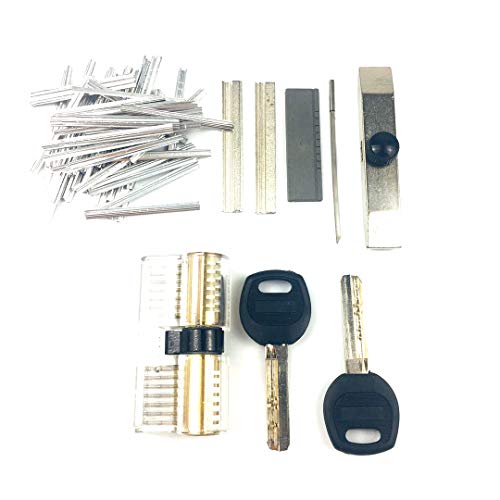TPM Go AB Kaba Lock Tin Folien Werkzeuge mit AB-Schloss, Schlosser AB Lock Fast Pick Tools Dimple Kaba Lock Opener (Werkzeug mit Schloss) von TPM Go