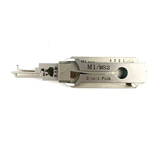 TPM Go M1/MS2 2-in-1 LockPick und Dekor-Werkzeug, Schnellöffnungswerkzeug für Hauptschloss, amerikanisches Türschloss, professionelles Werkzeug von TPM Go