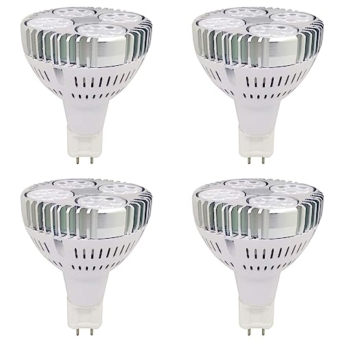 TPMAFF 4er-Pack PAR30-LED-Lampe, G12-Sockel, 30 Watt, 3000 Lumen, PAR30-Spotlight-Glühbirne, integrierter Kühlventilator, 36° Abstrahlwinkel (entspricht 100 Watt Halogen), Nicht dimmbar von TPMAFF