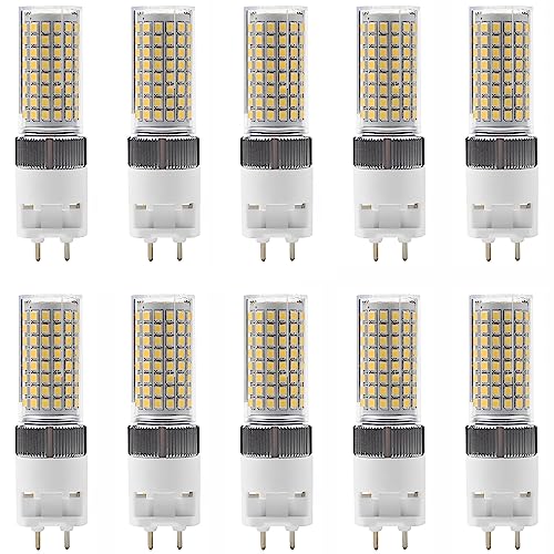 TPMAFF G12 LED-Glühbirne, 25 Watt, 2500 Lumen, G12-Lichtquelle, Doppelstiftsockel, Maisglühbirne (entspricht 250 Watt Halogen), integrierter Wärmeableitungsventilator, Nicht dimmbar (10 Stück) von TPMAFF