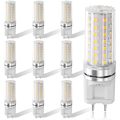 TPMAFF G12 LED Lampe,10W 1500LM,G12-Bi-Pin-Sockellampe,G12-Metallhalogenidlampe 100W Halogen-Ersatz,G12 LED Warmweiß3000K,Naturweiß4000K,Kaltweiß6000K,AC 85V-265V Nicht Dimmbar Glühlampe (10-Stück) von TPMAFF