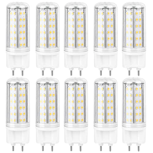 TPMAFF G12 LED-Lampe Dimmbar G12 Led Leuchtmittel 10 Watt 850 Lumen (100 Watt Metallhalogenid-Äquivalent) Neutralweiß 4000K Helligkeit einstellbar G12 Bi-Pin-Sockel Mais-Glühlampe (10 Stück) von TPMAFF