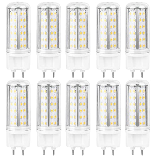 TPMAFF G12 LED-Lampe Dimmbar G12 Led Leuchtmittel 10 Watt 850 Lumen (100 Watt Metallhalogenid-Äquivalent) Neutralweiß 4000K Helligkeit einstellbar G12 Bi-Pin-Sockel Mais-Glühlampe (10 Stück) von TPMAFF