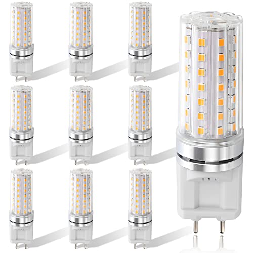 TPMAFF G12 LED Leuchtmittel 10 Stück 3000K Warmweiß G12 Birnen Lampen G12 Bi-Pin Maisglühbirne 10 Watt 1500 Lumen LED G12-Glühlampe für 100W Halogen-Metalldampflampe Ersatz, 85-265V (Nicht Dimmbar) von TPMAFF
