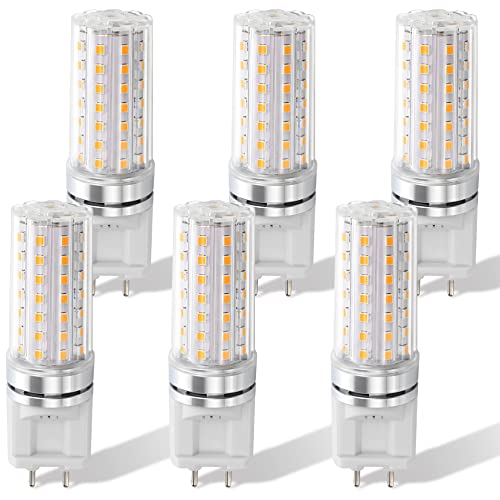 TPMAFF G12 LED Leuchtmittel 6 Stück 3000K Warmweiß G12 Birnen Lampen G12 Bi-Pin Maisglühbirne 10 Watt 1500 Lumen LED G12-Glühlampe für 100W Halogen-Metalldampflampe Ersatz, 85-265V (Nicht Dimmbar) von TPMAFF