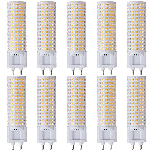 TPMAFF LED G12 Birnen, G12 Bi-Pin Sockel Maisbirnen,8 Watt 1300LM,12 Watt 1800LM,18 Watt 2800LM,3000K 4000K 6000K Nicht dimmbar AC 85V~265V (10 Stück) von TPMAFF
