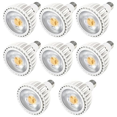 TPMAFF PAR30 Spotlight-LED-Glühbirne, 25 Watt COB (entspricht 200 Watt), 2500 Lumen, Flutlicht-Glühbirnen, Nicht dimmbar, AC 85 V–265 V, E27-Sockel, Einbau-Glühbirnen (8 Stück) von TPMAFF