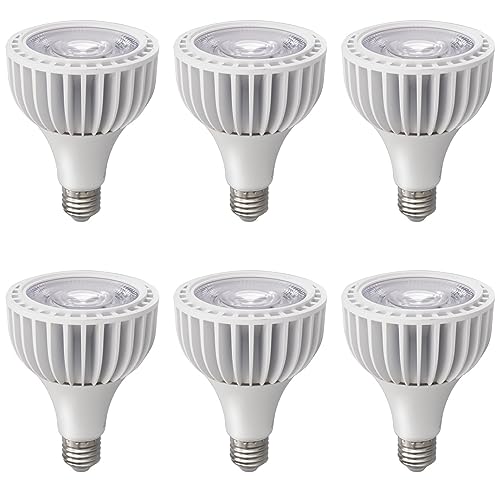 TPMAFF PAR30 Spotlight LED-Glühbirne, 40 Watt COB (300 Watt Äquivalent), 4000 Lumen, dimmbare Glühbirne, E27-Sockel, AC 220–240 V, PAR30 Flutlicht-Einbau-Glühbirnen (6 Stück) von TPMAFF